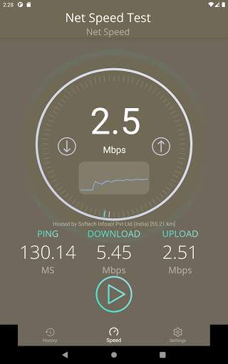 Internet Speed Test App 9 تصوير الشاشة