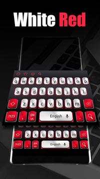 White And Red Simple Keyboard screenshot 3