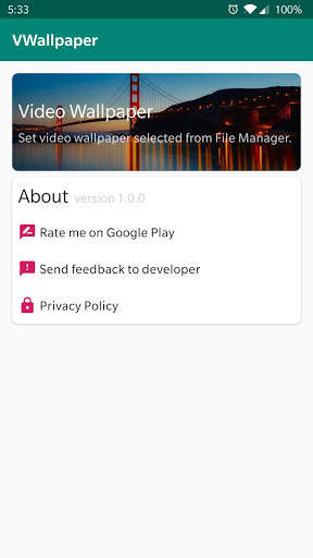 VWallpaper: video live wallpaper screenshot 1