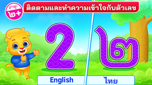 ตัวเลขสำหรับเด็ก เกมคณิตศาสตร์ screenshot 1