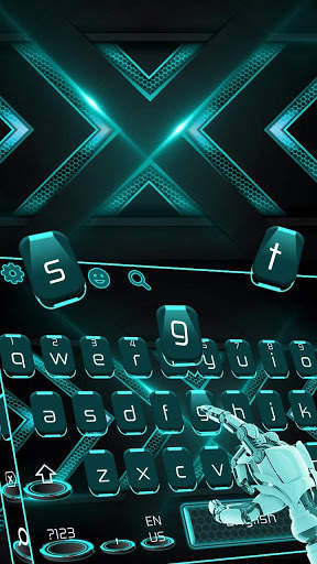 Blue Tech Keyboard screenshot 2