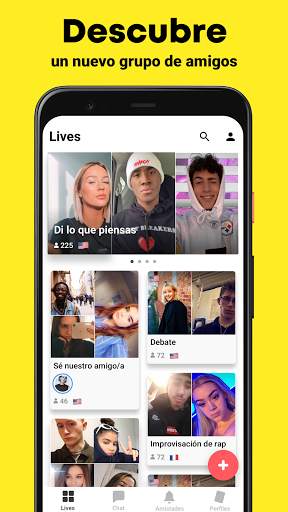 Yubo: Retransmite con tus amigos en chats de vídeo screenshot 4