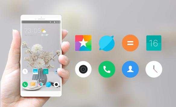 Theme for MIUI 12 simple flower launcher screenshot 4