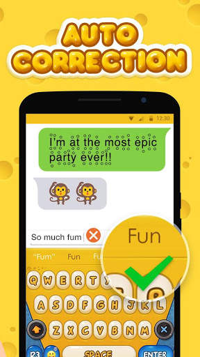 Gold Cheese Keyboard Theme - Emoji & Gif screenshot 5