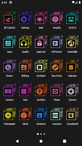 3D Colorful Flat Icon Pack screenshot 2