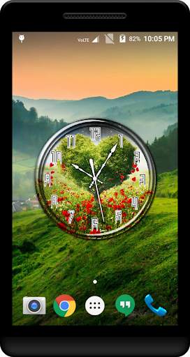 Love Tree Clock Live Wallpaper screenshot 1