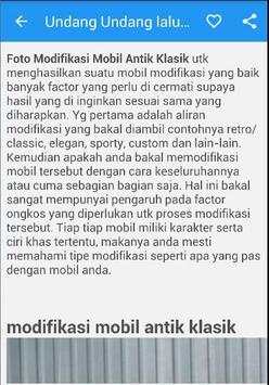 Modifikasi Mobil Classik Car screenshot 2