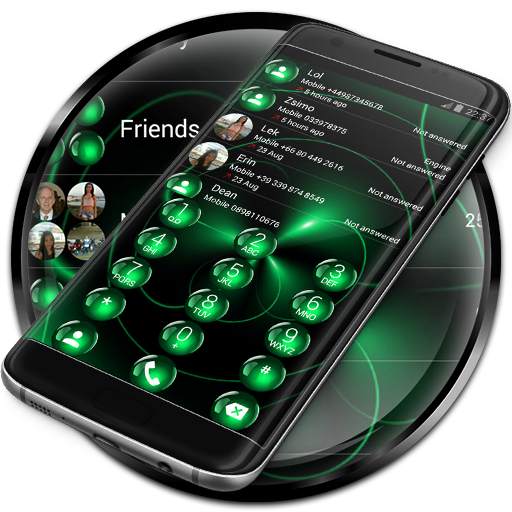 Dialer Theme Spheres Green 350