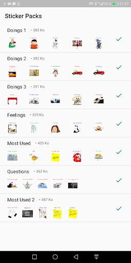 Daily Doings Stickers - Daily Use WAStickersApp screenshot 1