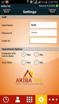 Ariba Tel screenshot 2