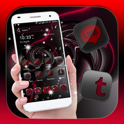 Red Black Launcher Theme 2.0