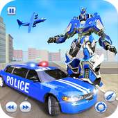 US Police Robot Limo Car Transformation Game 1.0.1