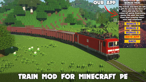 Train Vehicles in Minecraft PE screenshot 1