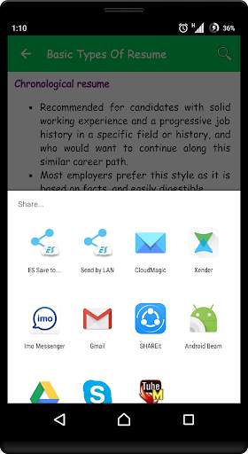 Resume Preparation Guide screenshot 3