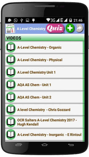 A Level Chemistry screenshot 1