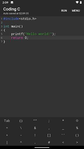 Coding C - The offline C compiler screenshot 2