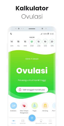 Kalender Menstruasi, Kalkulator Ovulasi MIA screenshot 2