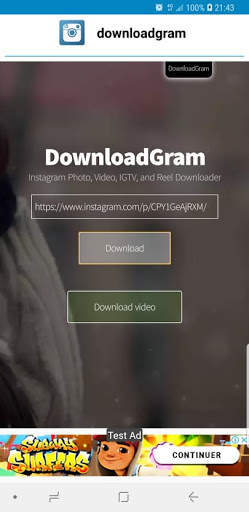 downloadgram : Instagram photo, video, IGTV screenshot 1