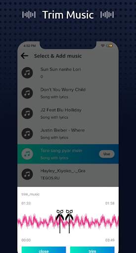 VidStar - Photo Lyrical Video Status Maker screenshot 10