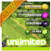 Unlimited  Cheat For COC Prank 1.0