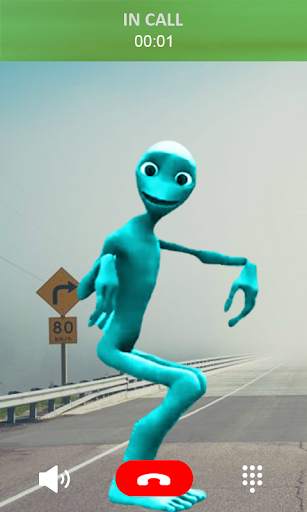 Damee Tu Cosita video call prank -Green Alien Call screenshot 2