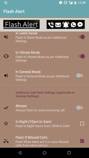 Flash Light Blink Alert - Call screenshot 5