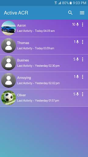 Active ACR Call Recorder screenshot 2