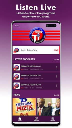 Radio Tete a Tete screenshot 1