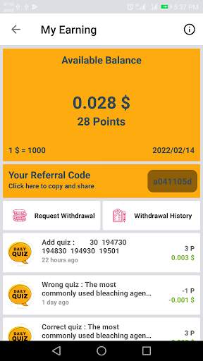 Daily Quiz - Earn Money screenshot 5