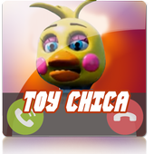toy chica is colling (fake call) icon