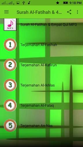 Surah Al-Fatihah & 4 Qul скриншот 2