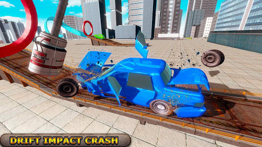 Flying Car Derby Crash Stunts & Car Racing screenshot 17