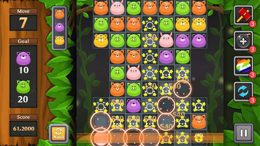 ジャングル マッチ パズル screenshot 2
