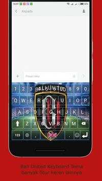 Bali United Keyboard Tema screenshot 3