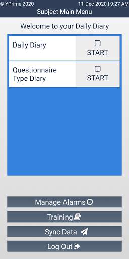 YPrime eCOA screenshot 1