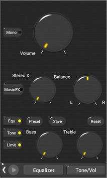Poweramp Skin Dark Minimal скриншот 2