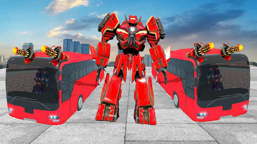Metro Bus Robot Transform War–Helicopter Robot 21 screenshot 4