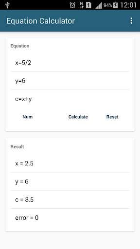 Algebra Equation Calculator screenshot 4
