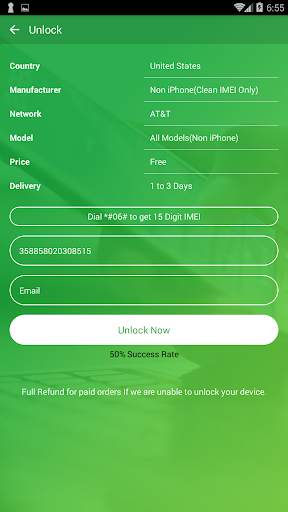 Free Unlock Sony Mobile SIM screenshot 2