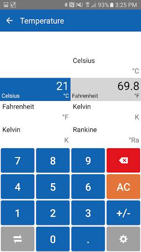 Convert Units Plus - Free App screenshot 3