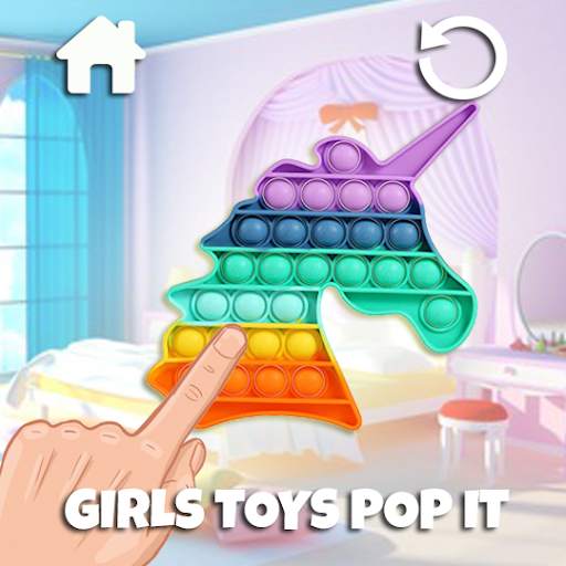 Pop it girls toy: Unicorn pop it game screenshot 1