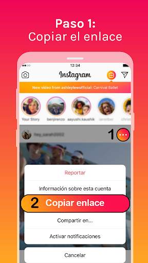 Descargar videos de instagram - Reels Story Saver screenshot 2
