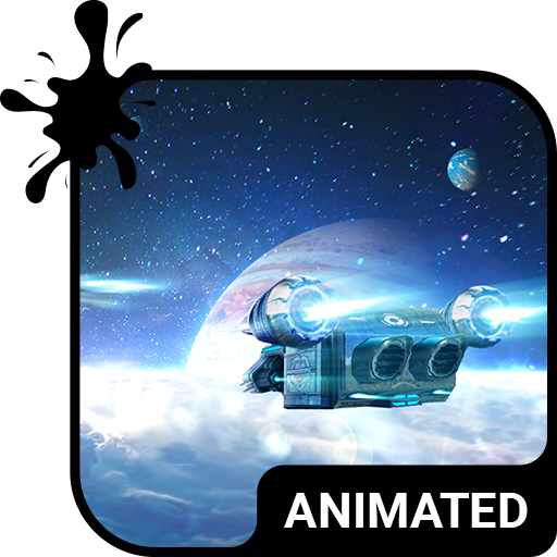 Space Animated Keyboard   Live icon
