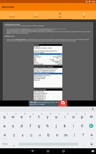 BeUnlocker - бесплатная Pазблокировка BlackBerry скриншот 14