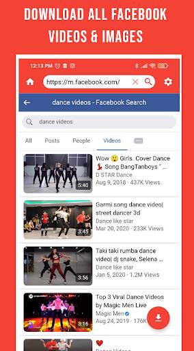 Webbrowser Social Media Video Downloader screenshot 3