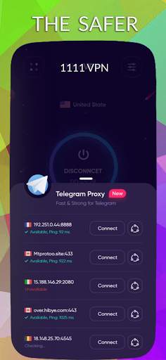 1111VPN - Fastest & Unlimited VPN Internet screenshot 1
