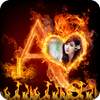 Fire Text Photo Frame 2.0