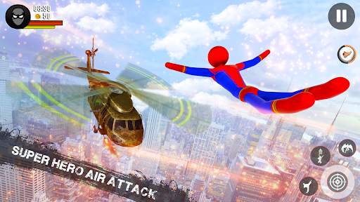Stickman Rope Hero-Spider Game screenshot 4