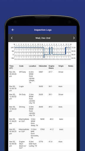 ELOG365 ELD screenshot 2