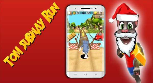 Subway Tom Christmas Running Clash screenshot 3